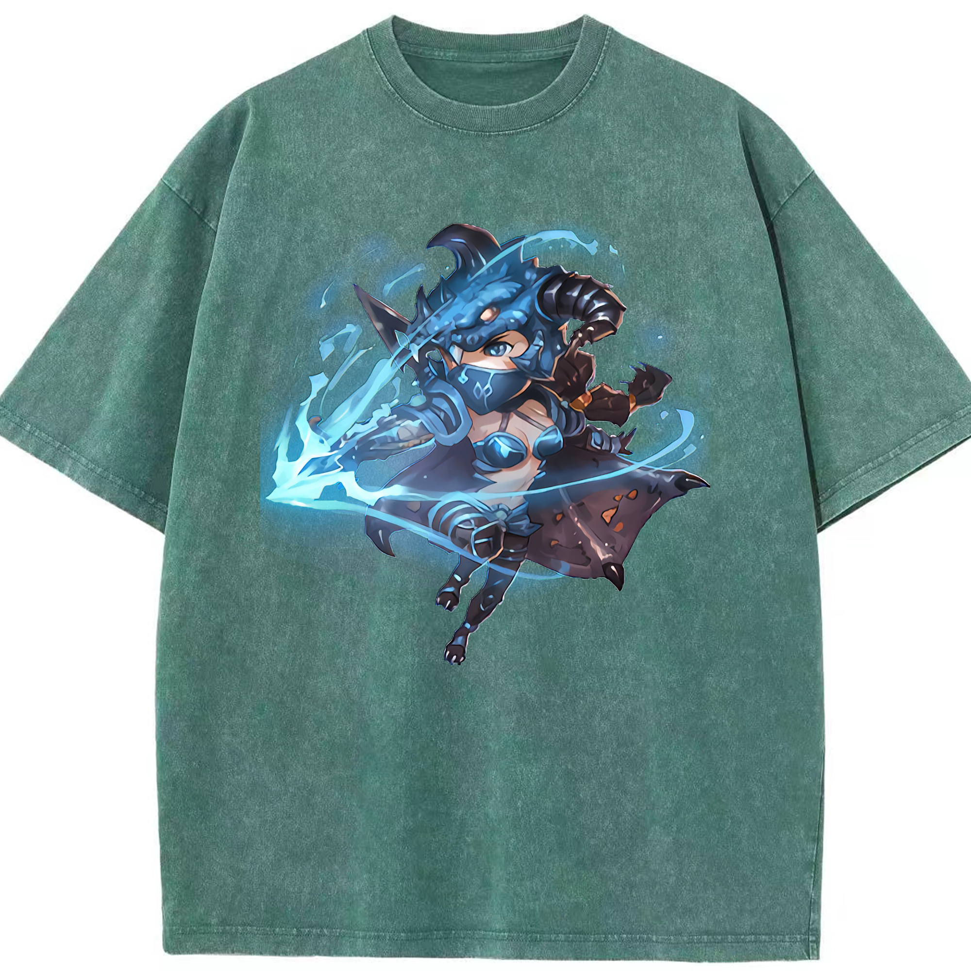 リーグ・オブ・レジェンド League of Legends LOL 綿100% ヴィンテージ風 半袖Tシャツ（フロントプリント）
